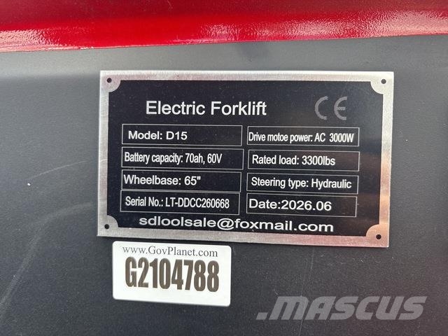  SDLOOL CPD-15 電動堆高機