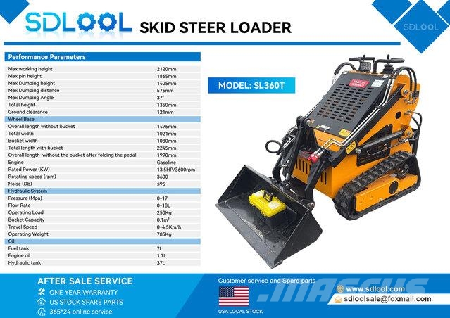  SDLOOL SL360T لوادر انزلاقية التوجيه