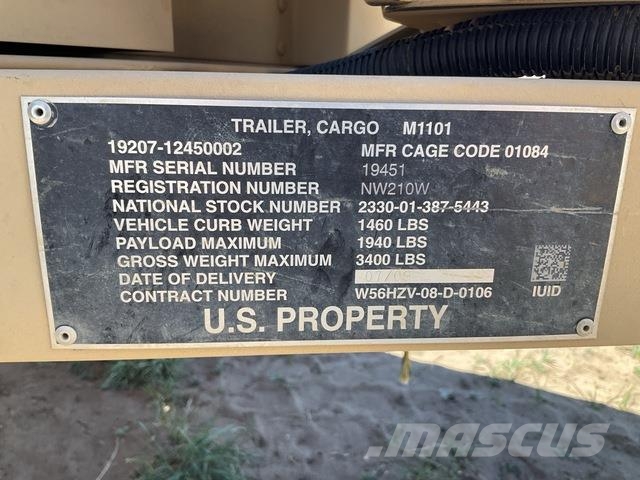 Silver Eagle M1101 기타 트레일러