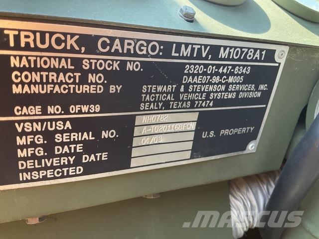 Stewart & Stevenson M1078A1 Sanduk kamioni