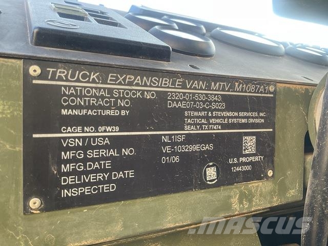 Stewart & Stevenson M1087A1 Būvniecība- Citi
