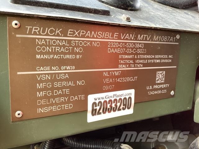 Stewart & Stevenson M1087A1 Építőipar - Egyebek