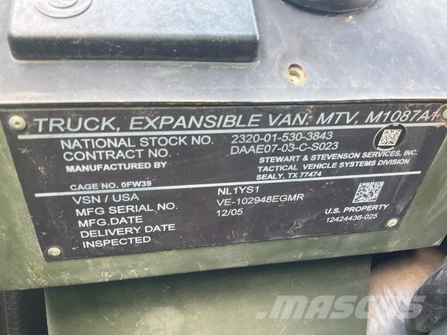 Stewart & Stevenson M1087A1 Építőipar - Egyebek