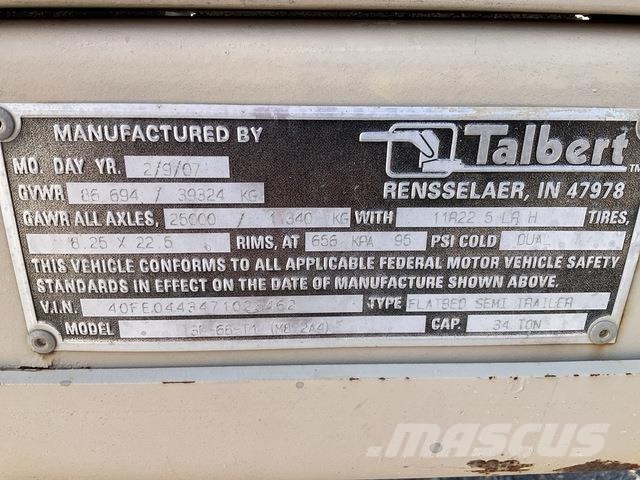Talbert M872A4 Pritschenanhänger