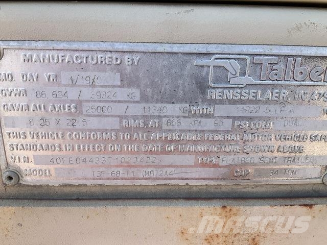 Talbert T3F-68-T1 Plato/keson prikolice