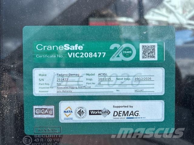 Terex Demag AC35L Visurgājēji celtņi