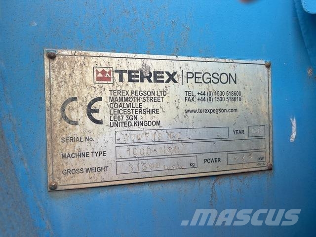 Terex Pegson Maxtrak 1000 Murskaimet