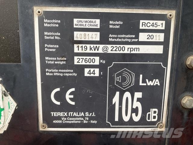 Terex RC45-1 Raske maastiku tõstukid