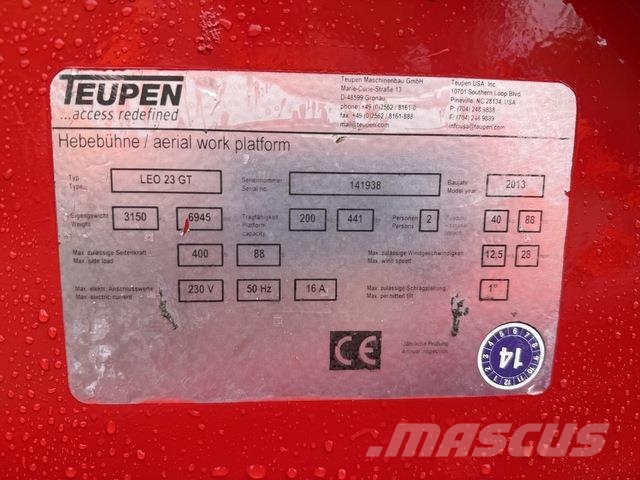 Teupen LEO 23GT Zglobne podizne platforme