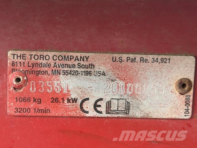 Toro 5500D Κατασκευές - Άλλα