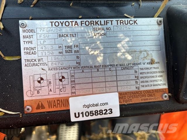 Toyota 7FGAU50 شاحنات ذات رافعات شوكية - أخرى