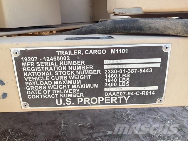 US ARMY Tank Automotive Command M1101 Outros reboques