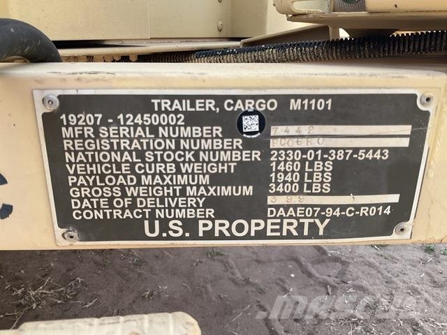 US ARMY Tank Automotive Command M1101 Інші причепи