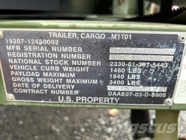  US ARMY Tank Automotive Command M1101 Інші причепи