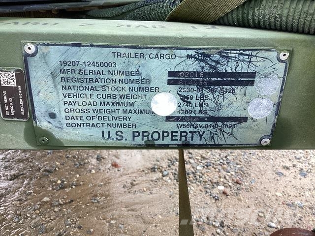 US ARMY Tank Automotive Command M1102 Druge prikolice