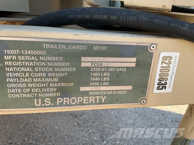  US ARMY Tank Automotive Command M1101 Outros reboques