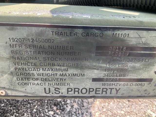 US ARMY Tank Automotive Command M1101 Druge prikolice