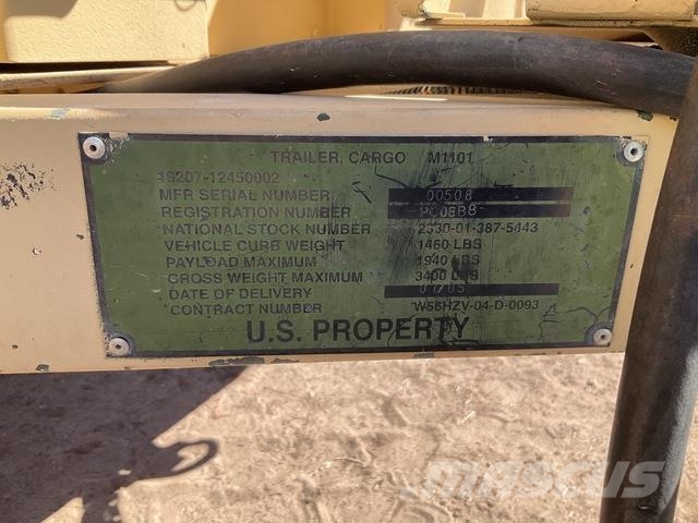US ARMY Tank Automotive Command M1101 Övriga släp