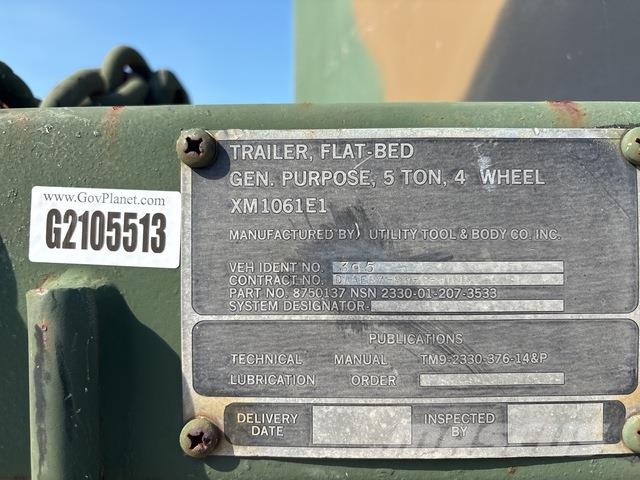 Utility Tool & Body XM1061E1 مقطوروات مسطحة/مفصلية الجوانب