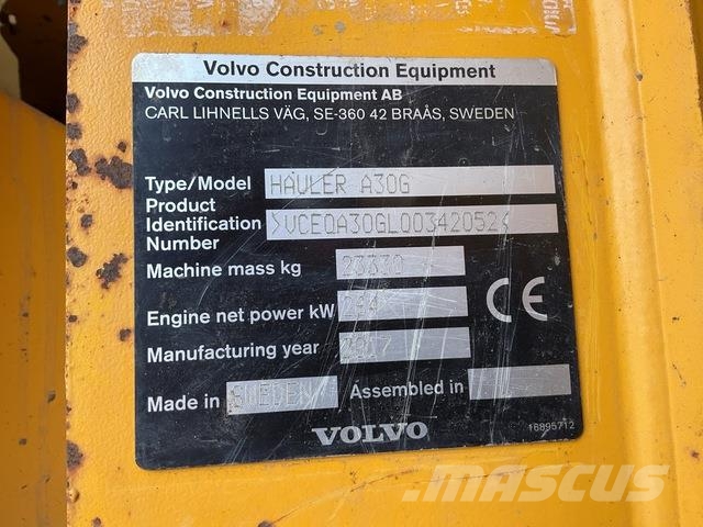 Volvo A30G Wozidła przegubowe