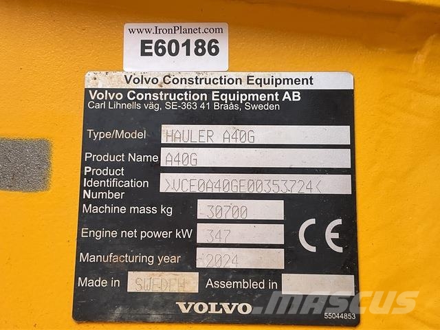 Volvo A40G Midjestyrd dumper