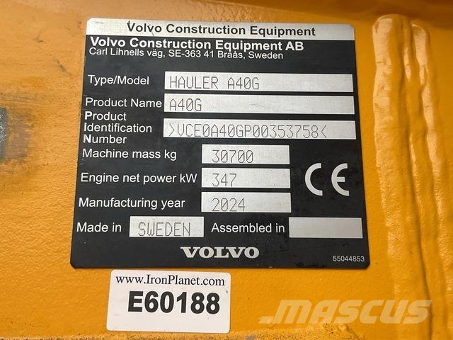 Volvo A40G Midjestyrd dumper