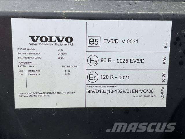 Volvo A40J Midjestyrd dumper