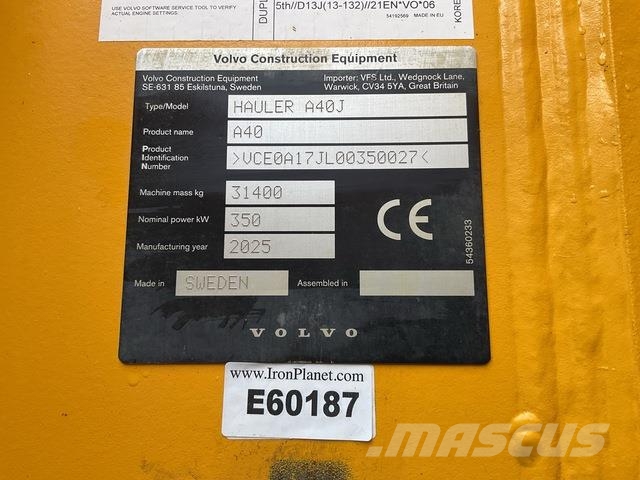 Volvo A40J Midjestyrd dumper