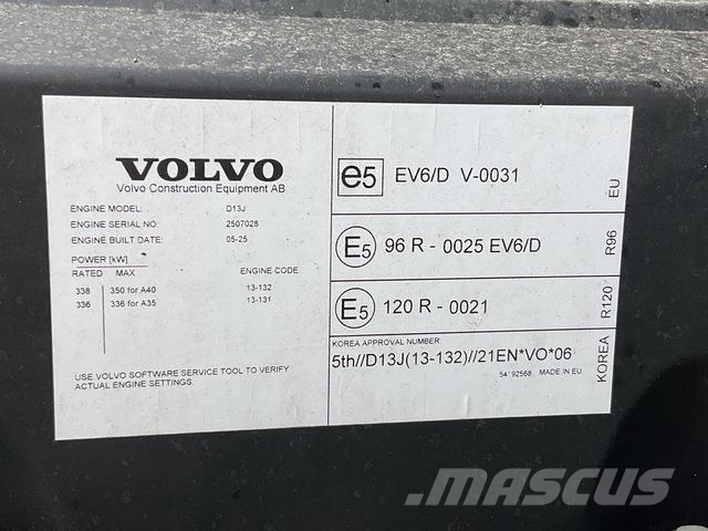 Volvo A40J Midjestyrd dumper