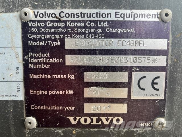 Volvo EC480EL Excavadoras sobre orugas