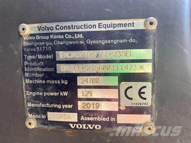 Volvo ECR235EL Верижен екскаватор