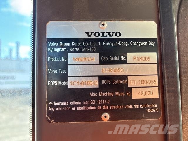 Volvo ECR305CL Vikšriniai ekskavatoriai