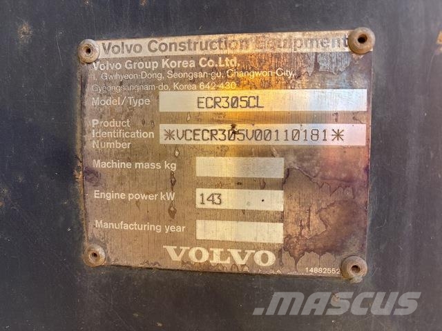 Volvo ECR305CL Vikšriniai ekskavatoriai