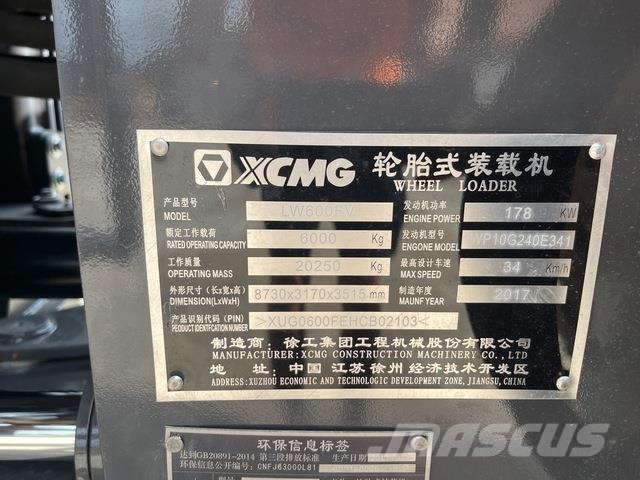 XCMG LW600FV لوادر بعجل