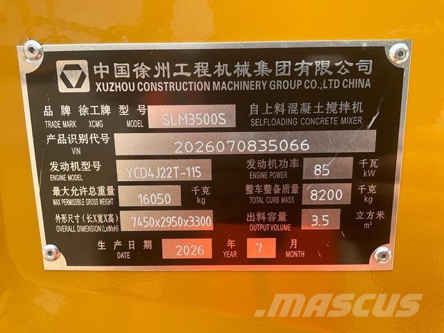 XCMG SLM3500S Muut koneet