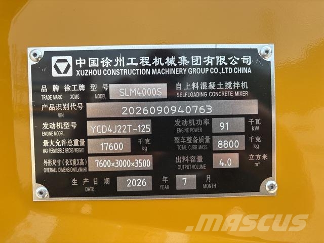 XCMG SLM4000S Otros