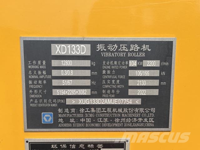 XCMG XD133D Duowalsen