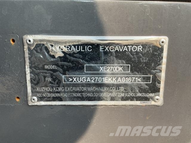 XCMG XE270DK Pásová rýpadla