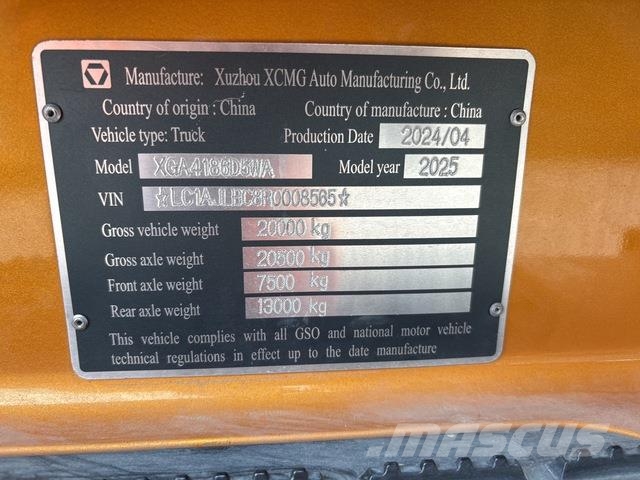 XCMG XGA4186D5WA Vetopöytäautot