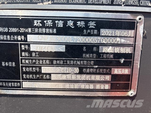 XCMG XM405 아스팔트 콜드 밀링 기계