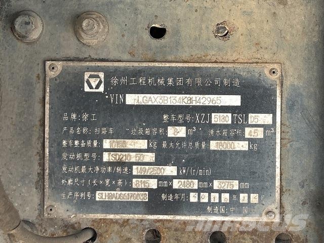 XCMG XZJ5180TSLD5 Lakaisuautot