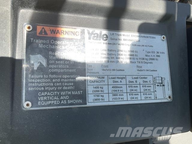Yale ERC040AHN36TE084 电动叉车