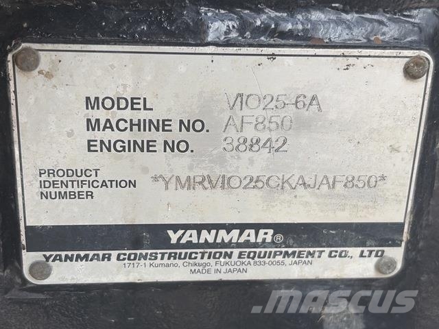 Yanmar ViO25-6A Minibagger < 7t
