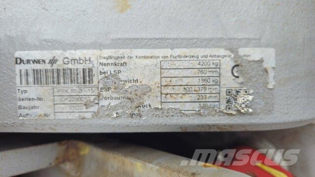 Durwen PRK 60B -15 Klemmzange / Stapler Muut haarukkatrukit