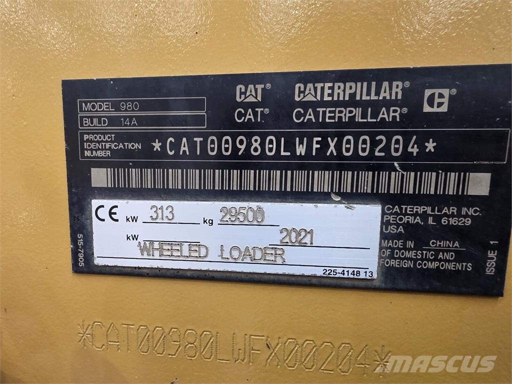 CAT 980 Iekrāvēji uz riteņiem