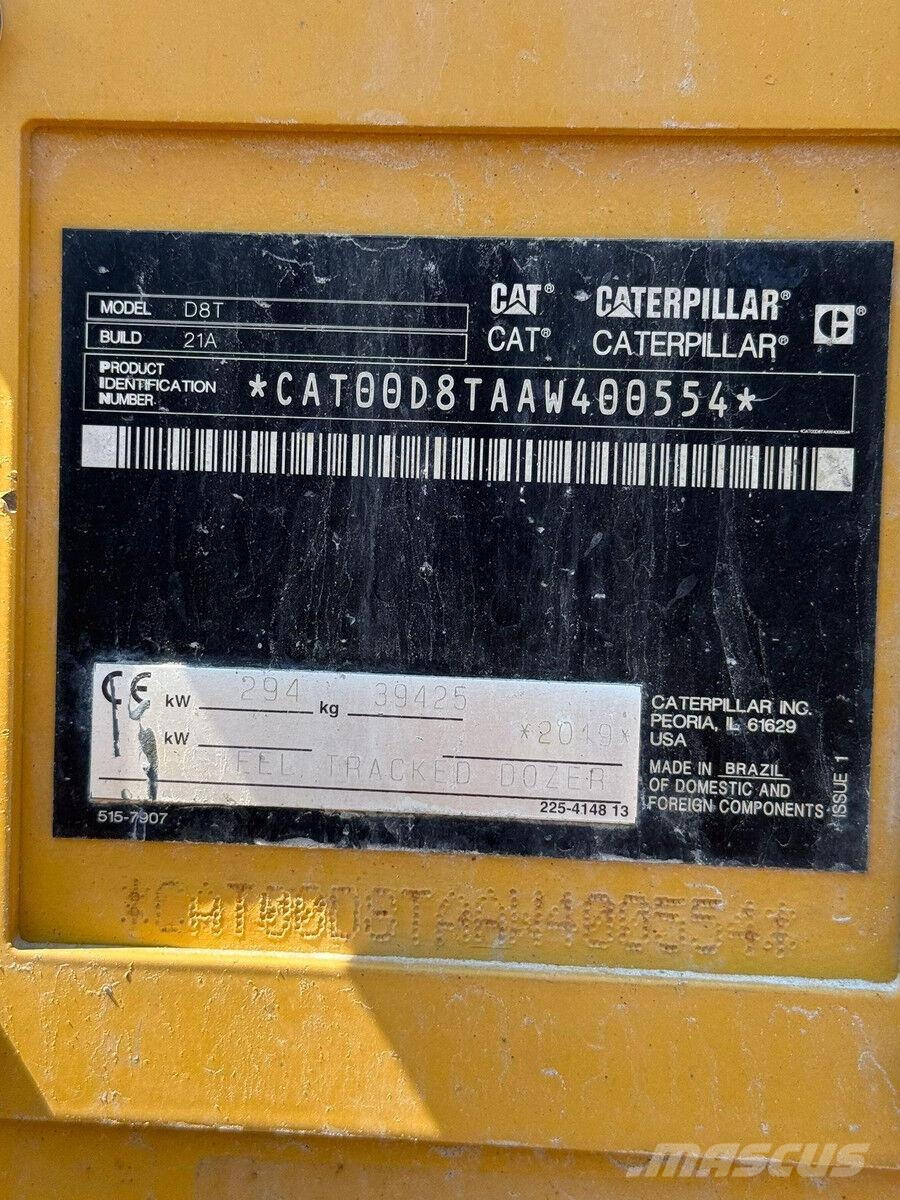 CAT D8T **CE MARKED, MARCADO CE** Buldozer sobre oruga