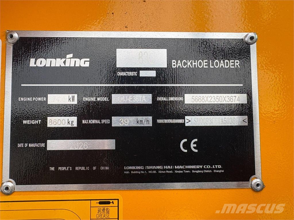 Lonking 83C Baggerlader