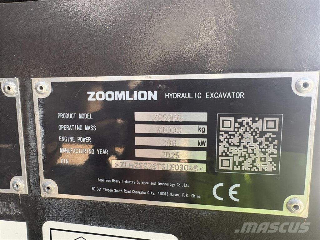 Zoomlion ZE500G حفارات زحافة