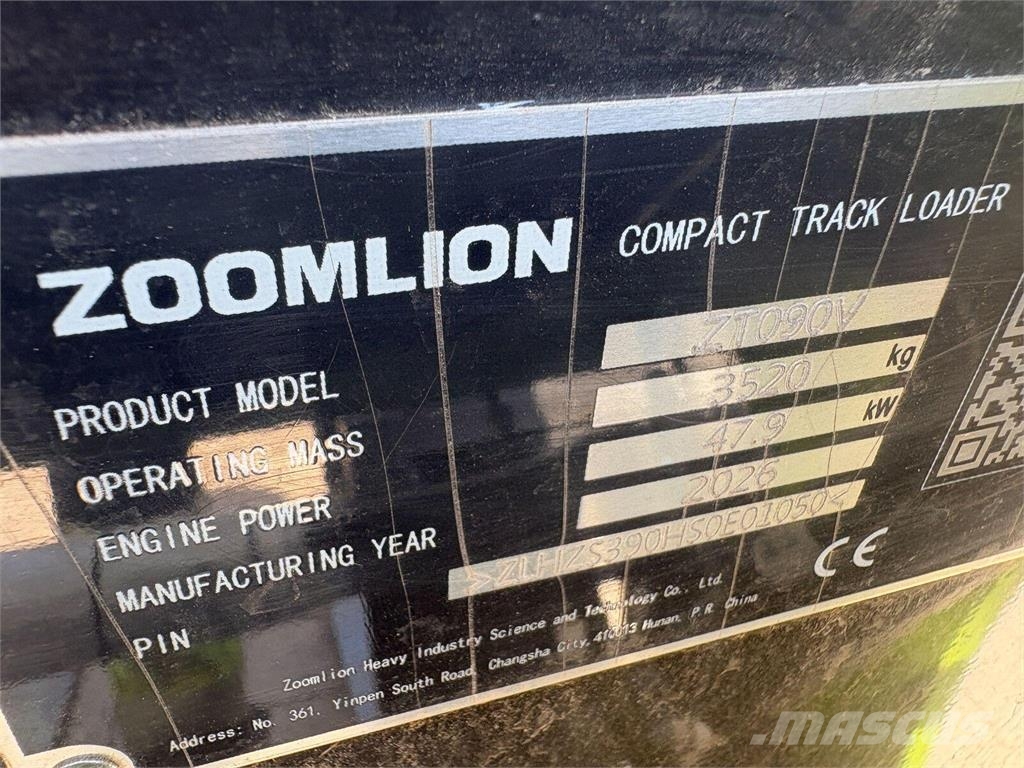 Zoomlion ZT090V Cargadoras sobre orugas