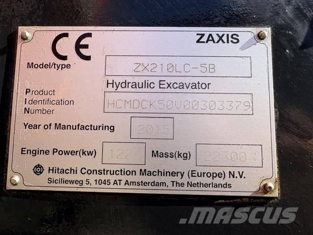 Hitachi ZX210LC-5 Crawler excavators